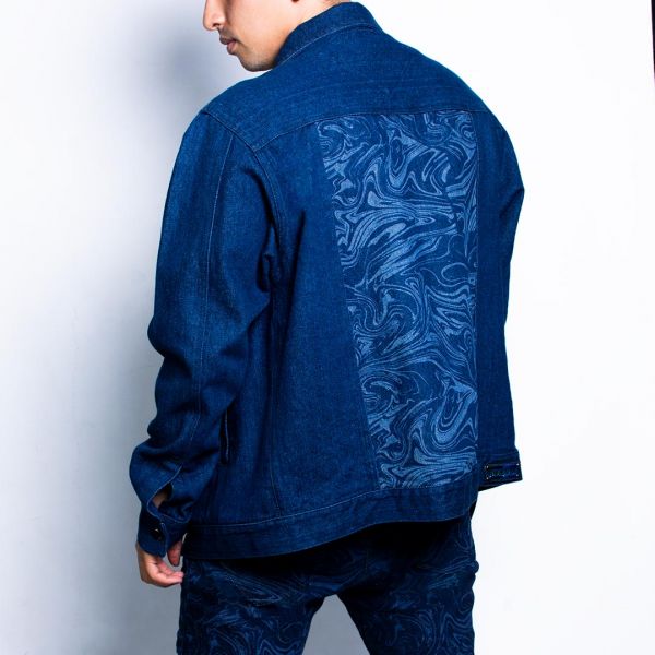 Chaqueta Cali-calentura denim psicodelia