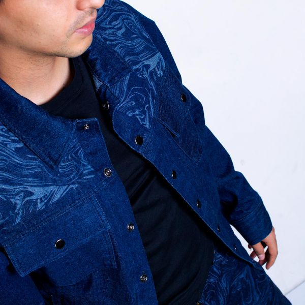 Chaqueta Cali-calentura denim psicodelia