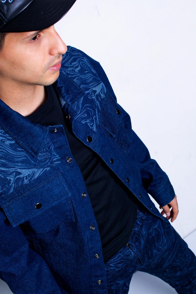 Chaqueta Cali-calentura denim psicodelia