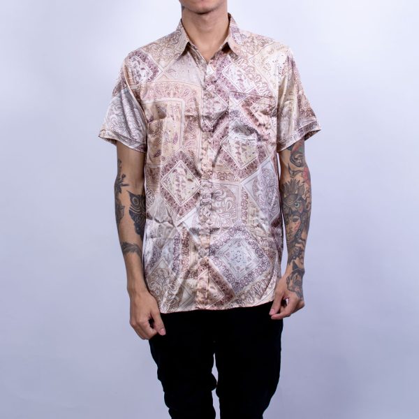 Satin Paysley Beige