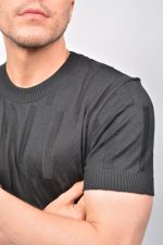 CAMISETA TEJIDO INTER CALADO  NEGRO BLVR