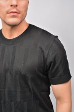 CAMISETA TEJIDO INTER CALADO  NEGRO BLVR